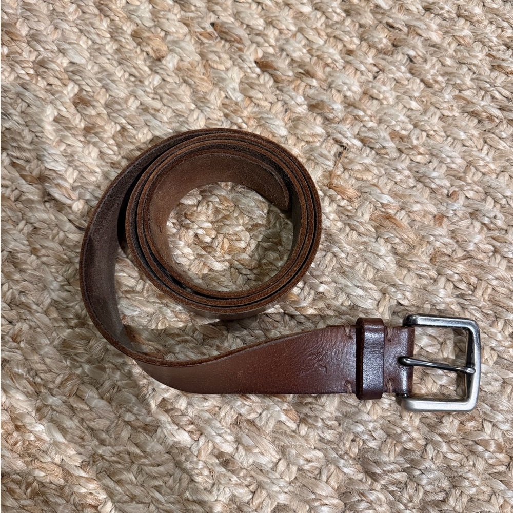 Men's American Eagle Brown Leather Belt Size 38
